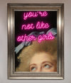 Youre Not Like Other Girls Framed Wall Art - Zestio