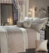 OLIVIA ROCCO Zenia Duvet Cover Set With Quilted Trim And Diamante Detailing For Luxurious Sleep In Single Double King Super King