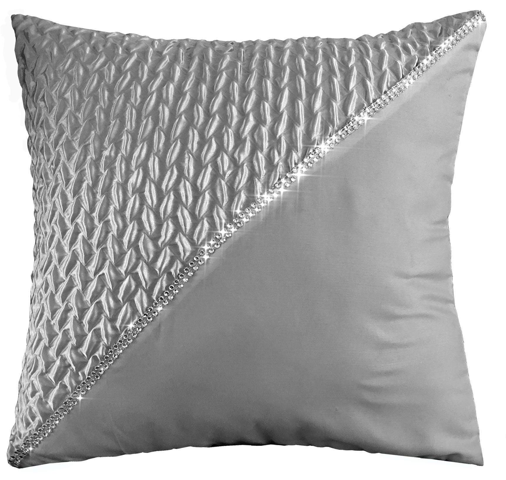 OLIVIA ROCCO Zenia Duvet Cover Set With Quilted Trim And Diamante Detailing For Luxurious Sleep In Single Double King Super King