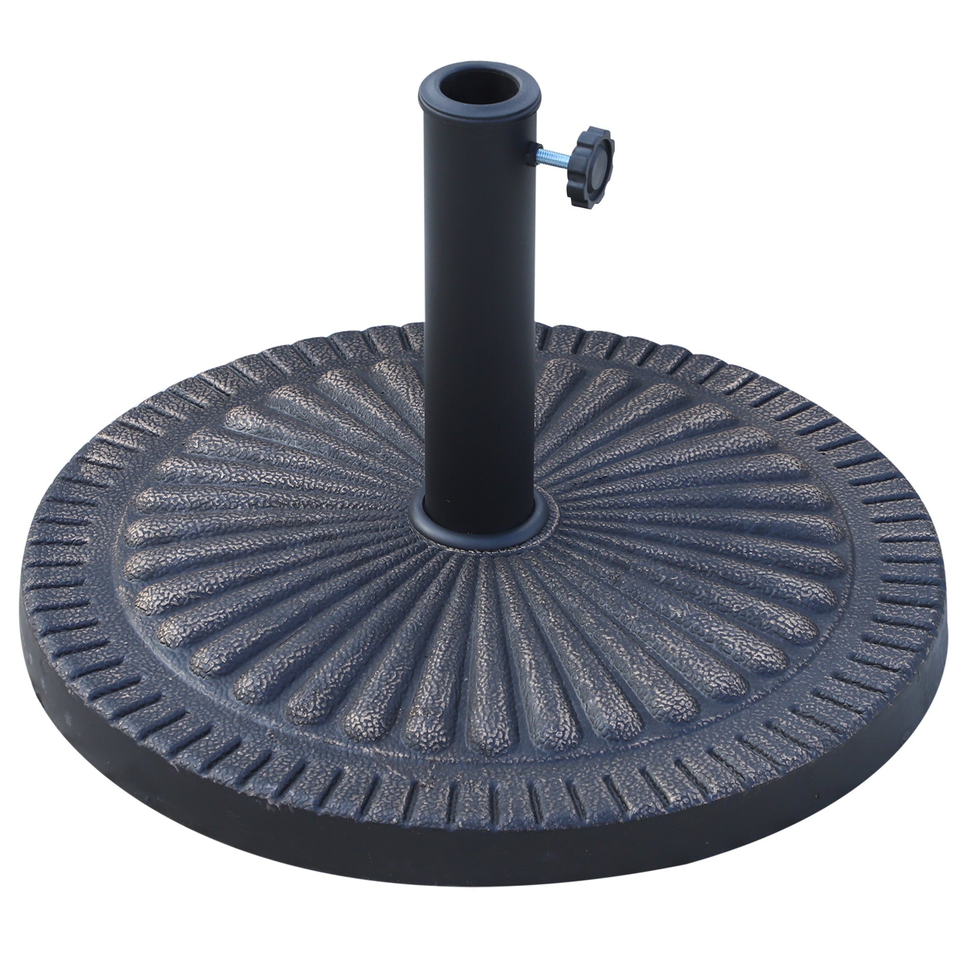 Outsunny 14kg Garden Parasol Base, Round Resin Sun Umbrella Base, Bronze